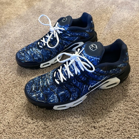 Nike Air Max Plus TN Shattered Ice Midnight Navy/White Shoes Size 12